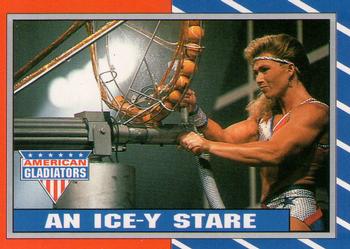 1991 Topps American Gladiators #14 An Ice-y Stare Front